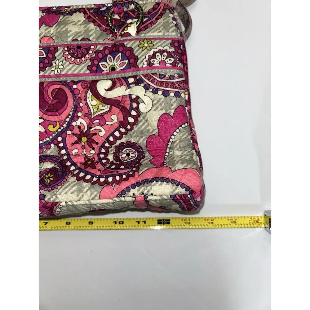 Vera Bradley Retired “Paisley Meets Plaid” Design Quilted Mandy Handbag